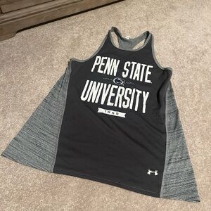 Under Armour Penn State Tank Top Women's Navy Gray Heat Gear PSU, Small